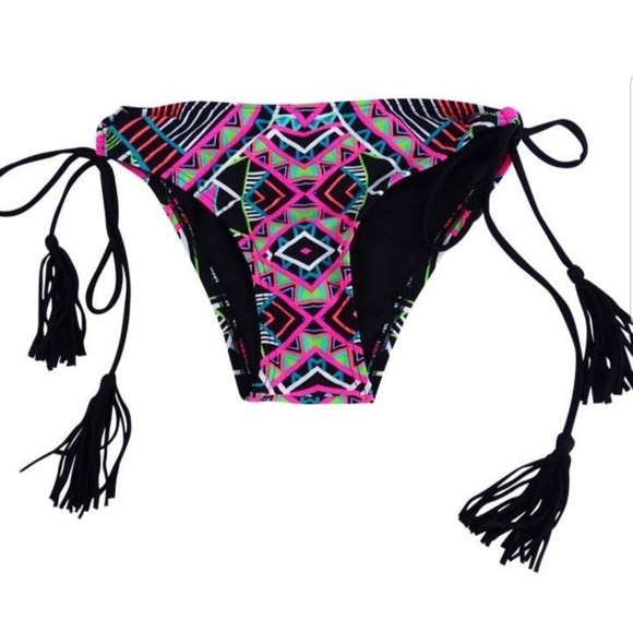 Coco Rave Womans Ryder Lace Up Cheeky Bikini Botto - Picture 2 of 3